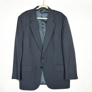 Eddie Bauer Dark Gray Pinstripe Blazer